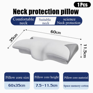 【10-year warranty】Japan Orthopedic Pillow/Pillow neck Neck pillow Ergonomic Pillow memory pillow Ergonomic Orthopedic Bed Sleeping Pillow Support for Side neck pillow