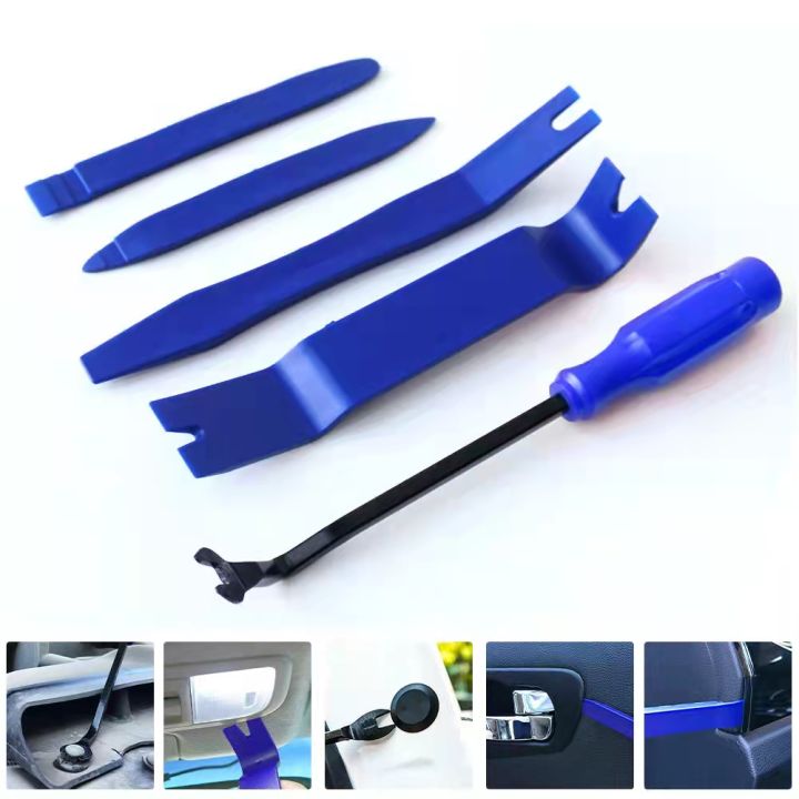 5PCS Car Trim Removal Tool Kit Set Door Panel Fastener Auto Dashboard ...