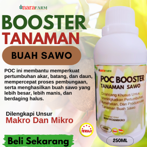 Pupuk organik Booster sawo Pupuk pelebat buah nutrisi untuk bunga buah anti rontokPupuk sawo besar
