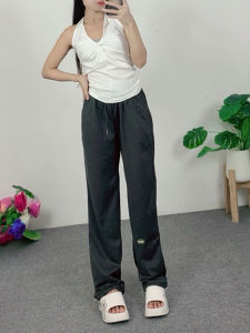 ชุดเซ็ตแฟชั่น เสื้อแขนกุด + กางเกงขากว้างเอวยืด