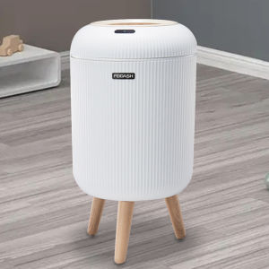 【Hàng mới】 Thùng rác gấp cho xe hơi cảm biến 9.5l bền bỉ có nắp lý tưởng để nhà bếp và phòng tắm lãng phí