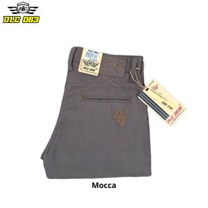 MJ - DLC 063 Celana Panjang Pria Chino Polos Bahan Kanvas Bajatex Model Standart Kualitas Cardinal