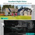 V380 Pro Kamera CCTV Mini Jarak Jauh CCTV Dalam dan Luar Ruangan 360 Panorama Nirkabel WiFi Terhubung ke Ponsel 1080P Kamera Keamanan Cerdas. 