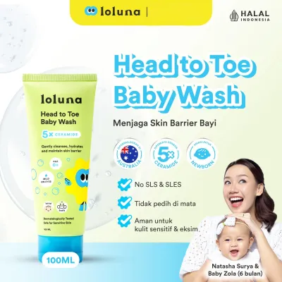Loluna Head To Toe Baby Wash Sabun Mandi Anak Bayi 100 mL
