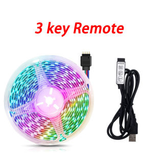 Auto Motorcycle Decorative RGB Flexible Led Strip Light SMD 3528 Waterproof Strobe DRL Running Neon Strip Light 5M Length Color Changing Ambient Lamp For Vehicle Interior Exterior Modification