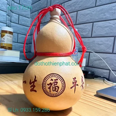 Hồ lô phong thuỷ hút lộc chiêu tài cao 17cm LH: 0933.159.286