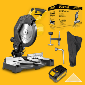 KEELAT Kpro-KMS01 10 Inch Miter Sawing Machine / Aluminum Wood Plastic Electric Saw Aluminum Machine 210mm 45° Cutting Saw Tools