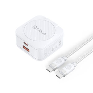ORICO GaN 65W Wall Charger Fast Charging USB PD Charger Cell Phone Charger Type C With Cable Support iphone 15 14 or other mobile