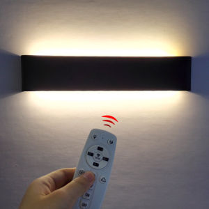 2.4G Remote Control Dimming Wall lamp LED 16W Wall Light Modern Wall Lamps Indoor Wall Lights Including LED Plate 110V-260V for Bathroom lamp Living Room Bedroom Staircase Hallway Wall Lighting Warm White 3000K white light 6500K