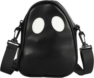 Halloween Purse Novelty Ghost Purse for Women Men Cute Crossbody Bag Satchel Bag Novelty Shoulder Bag
