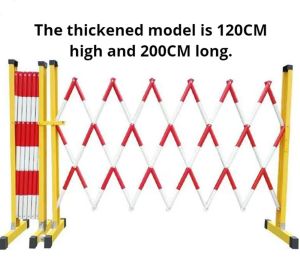 Fiberglass guardrail safety protection warning isolation folding telescopic pipe type power safety construction fence road control fence