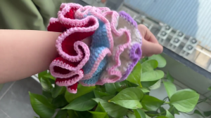 Bông Đan Dây Buộc Tóc Với Màu Sắc Tương Phản Thoải Mái cột tóc trang trí tóc Giản Dị Mũ Nón Cho Phụ Nữ