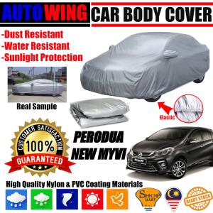 AutoWing Perodua Myvi MG3 2017-24 Full Car Body Cover Anti Scratch UV Sunlight Protection Window Cover Sunshade Sun Shade Kain Penutup Selimut Kereta