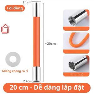Ống nối vòi nước linh hoạt xoay 360 theo mọi hướng nước chảy thành dòng vòi nước dài 20/30/50cm