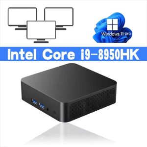 Mini PC Windows 11 Intel Core i9 8950HK 16GB DDR4 512GB 1TB SSD PC Gamer Computer Dual WIFI 6 BT5.2 4K HD Mini Gaming Pc Desktop