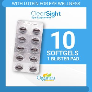 ClearSight Lutein Eye Supplement (10 Softgels) Protection from UV and Blue Light [FDA Approved]