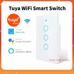 Công tắc thông minh wifi tuya mặt cảm ứng điều khiển từ xa qua điện thoại