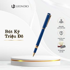 ĐỘC QUYỀN -  Bút Ký Tên Cao Cấp Leon Dio Le Noble Tuxedo - Đen - Ngòi Bút 0.5mm Vỏ Kim Loại Sơn phun bóng 3D 3 lớp