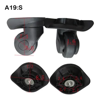 {SG} 2PCS Luggage Wheel Trolley Case Universal Wheel Accessories Suitcase Wheel Replacement Suitablefor Samsonite Delsey