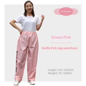 LIVE GREAT Nâng cấp quần đi mưa chống nước bằng EVA dành cho đi bộ ngoài trời và chèo thuyền thiết kế bền chắc và dễ mang theo cho nam và nữ