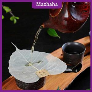 Mazhaha ที่กรองใบชาอุปกรณ์เสริมสำหรับกรองใบชาแบบกังฟูรั่วรูปใบไม้