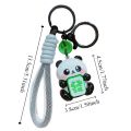 VBNFH Cartoon Panda Keyboard Keychain Good Luck Charm Fingertip Button Key Ring Hanging Accessory Animal Mahjong Panda Pendant Finger Toys. 