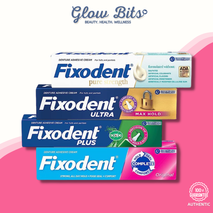 Fixodent Denture Adhesive Cream Original Fixodent Ultra Fixodent
