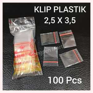 Plastik Klip kecil uk 25 x 35 cm (isi 100pcs) plastik obat ziplock