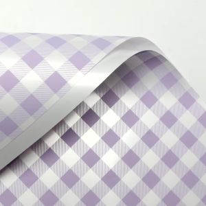MOTIF KOTAK - TAPLAK CELLOPHANE ECER LEMBARAN KERTAS BUKET BUNGA