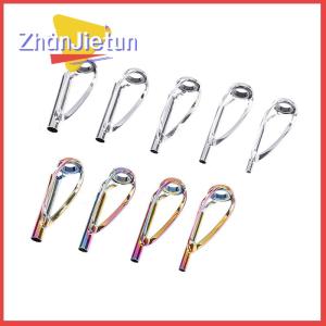 zhanjietun 1pc Sliver Rainbow Top Tip Guide Ring Free of Tangle for Spinning Casting Fishing Rod