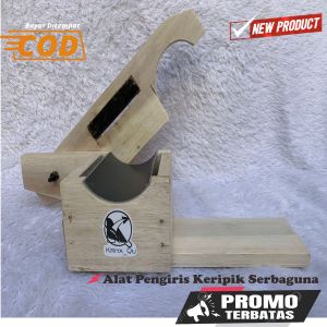 ALAT PARUTAN KERIPIK PENGIRIS SERBAGUNA BAHAN UTAMA DARI KAYU SUPER RAPIH DAN KOKOH