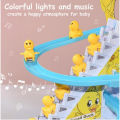 Kids Electronic Educational Toy Duck Penguin Climbing Stairs Track Toy Train Track toy. 