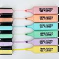 6 Colors/Set Highlighter Pen/Text Marker 6 Colors New Popular Pastel Highlighter Marker Pen Macaron Colors Painting Graffiti Marker Set Large-capacity PP Cute Highlighter Marker Pen Set for School Office Supply. 