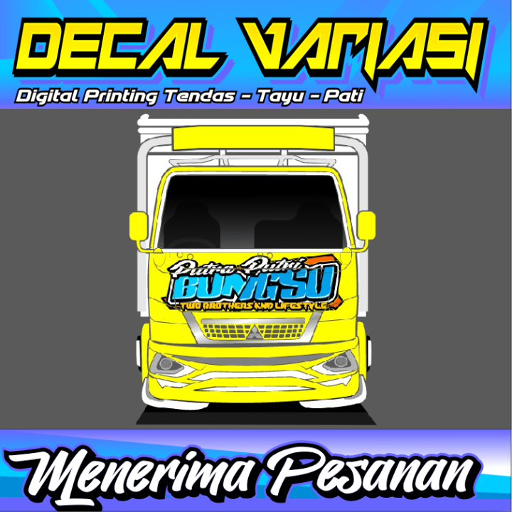 Stiker Kabin Depan Stiker Variasi Stiker Decal Stiker Putra Putri Bungsu Stiker Dada Stiker Variasi Stiker Bisa Reques Stiker Depan Truk Canter/Giga/Ragasa Dll