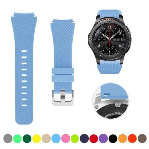 22mm 20mm Silicone strap for Galaxy Watch 6 Classic 43mm 47mm Watch 6/5/4 40mm 44mm Gear S4 S3 S2 40mm 44mm Strap for Huawei Watch 3 Gt GT2E GT2 Pro Amazfit bit watchbands
