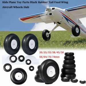 INNEED Đen Phụ tùng đồ chơi máy bay cho trẻ em 075" - 5" inch Cao su Bánh xe hạ cánh máy bay mô hình Chất lượng cao Trung tâm bánh xe máy bay cánh cố định Để thay thế máy bay điều khiển từ xa