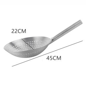 Nipiin by Mitsushi 304 Stainless Steel Fried Large Colander Thickened Food Strainer Fries Skimmer Oil Leakage Net