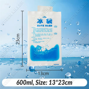 【Buy 5 Take 5】Ice Bag Reusable Gel insulated Dry Cold lce Pack ForMassage Gel Cooler Bag For Food Fresh lce Bag 200ml/ 400ml/600ml