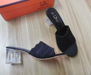 D STYLE SHOES 688-1 New Fashion Soft Fabric 2.5 Inch Heels Sandals For Women