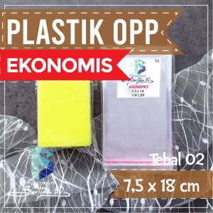 Plastik Opp 75x18 Cm 02 Micron / Plastik Lem / Plastik Opp Seal