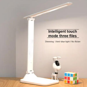 Three-Color Light Adjustable Brightness Eye Protection Table Lamp Led Reading Desk Lamp Folding Lamp For Students Indoor Bedside Night Light