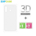 Oppo A17k PAKET 3in1 Tempered Glass Anti Glare Free Camera Lens dan Skin Carbon. 