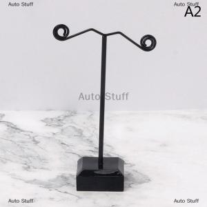 [COD] Auto Stuff ที่ตั้งโชว์เครื่องประดับโลหะสีดำใสอะคริลิคต่างหูที่แขวนตะขอแขวนเคสเครื่องประดับ