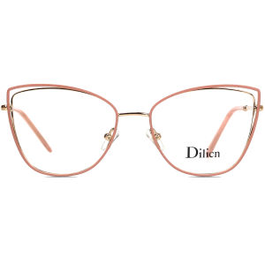 Dilicn 2002 Metal New Exquisite Design Trendy Cat Eye Fashionable Style Eyewear Personality Women Optical Frame Ultralight
