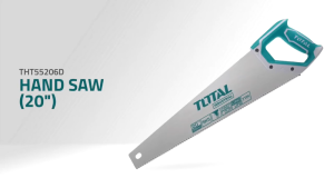 TOTAL Industrial 500mm (20") SK5 Carbon Steel Fast-Cut Hand Saw 3-Sided Teeth (THT55206D)