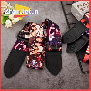 zhanjietun Dây đeo đàn guitar dây đeo nhiều Màu dây đeo đàn guitar nylon in nhiều màu có thể điều chỉnh