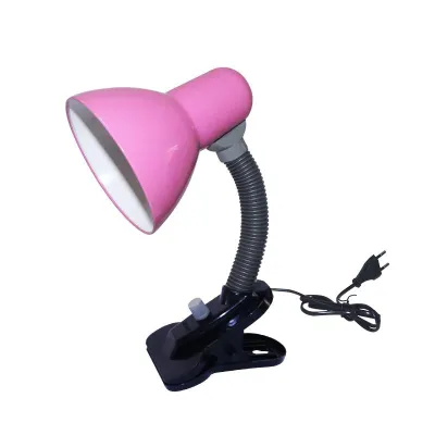 EELIC JIAMEI Lampu Meja - Baca - Belajar Jepit Dimmer JM-108D Pink