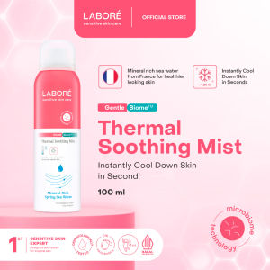 LABORE GentleBiome Thermal Soothing Mist Indonesia / Pelembab Wajah 100ml / Mineral Rich Spring Sea Water / Sensitive Skin Care / Instanly Soothe Skin Redness Immensely Resfresh / Microbiome Technology / Kemerahan Melembabkan / Skincare Face Care Series