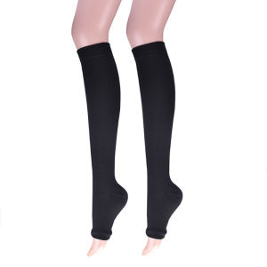 1 Pair Compression Socks Thigh High Pressure Open Toe Varicose Stockings Men Women