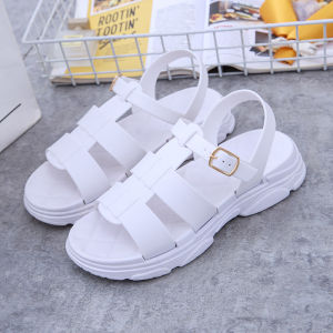 Giày Quai Hậu Đế Cao Tôn Dáng Có Khóa Gài Chắc Chắn Sandal Đế Bánh Mi Đúc Chống Trượt Êm Chân